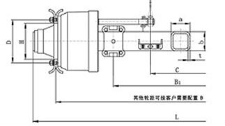 半挂车车轴 半挂车车轴